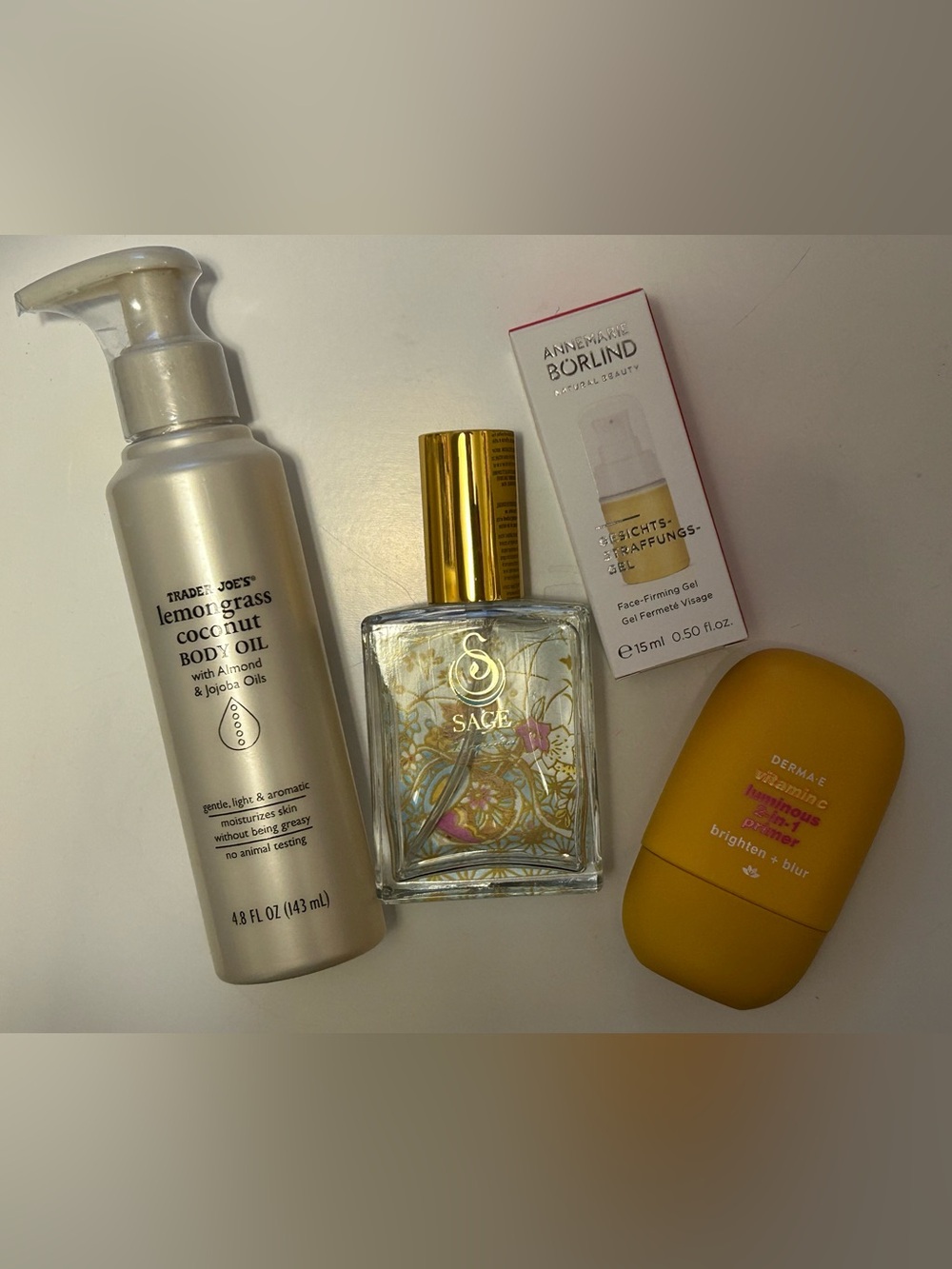 7PC BEAUTY BUNDLE Trader Joe’s, Natural Fragrance, Derma E, Borlind Face Serum - Picture 5 of 17